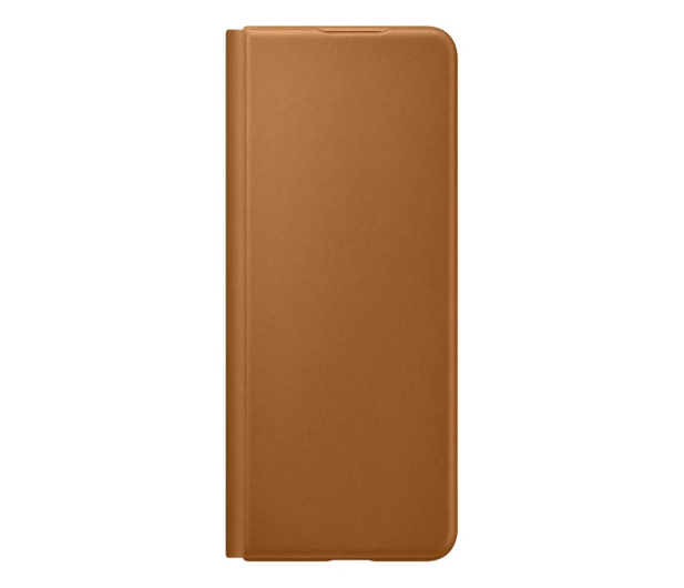 SAMSUNG Etui Leather Flip Coverdo Z Fold 3 Camel - 670518 - zdjęcie